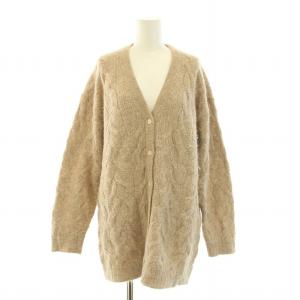 Theory ALPACASOFT CABLECARDI アルパカソフトケーブルカーディガン ニット 長袖 Vネック