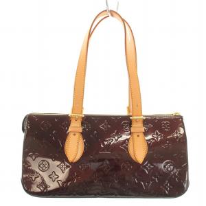 LOUIS VUITTON モノグラムヴェルニ ローズウッド・アヴェニュー アマラント ハンドバッグ ブラウン M93510