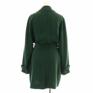 Theory 22SS CLASSIC CREPE SHORT OAKLANE スプリングコート ミドル リボンベルト S 緑 グリーン
