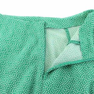 Ron Herman フレアスカート 総柄 花柄 フラワーモチーフ マキシ ロング S 緑 グリーン /NQ