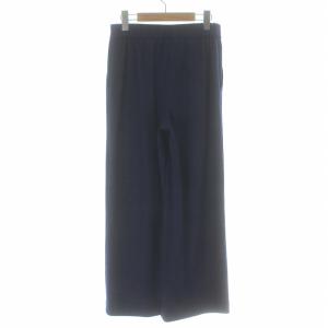 Theory 22AW FINE SMOOTH JSY WIDE PULL ON GH イージーパンツ ワイド ウール P S 紺 ネイビー