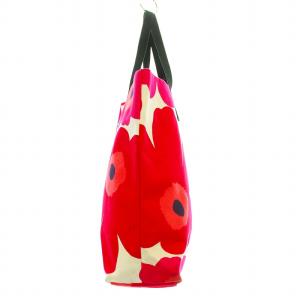 marimekko Unikko ウニッコ トートバッグ キャンバス コットン 赤 レッド 白 ホワイト