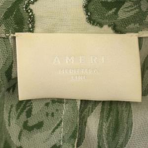 Ameri VINTAGE 21SS メディアリスシャツジャケット シースルー セットアップ スーツ ジャケット パンツ F 白 緑