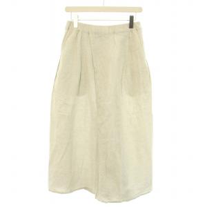 22SS ワイドパンツ イージーパンツ 麻 リネン混 M ライトグレー /YT