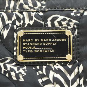 MARC by MARC JACOBS トートバッグ ハンドバッグ 総柄 ナイロン 黒 ブラック