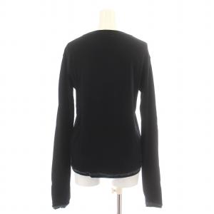 TOMORROWLAND .B 23AW ウールクルーネックプルオーバー Tシャツ カットソー ロンT 長袖 S 黒 ブラック 48-03-34-03201