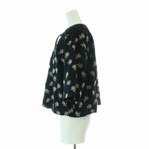 mina perhonen skip 刺繍 カットソー 38 ブラック