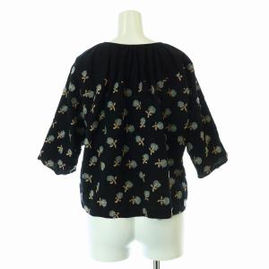 mina perhonen skip 刺繍 カットソー 38 ブラック