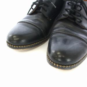 COACH ドレスシューズ レースアップ レザー 7B 24cm 黒 ブラック Q6491 /TK