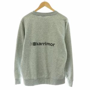 karrimor T/C sweat crew スウェット トレーナー 長袖 バックプリント ロゴ M グレー 101374