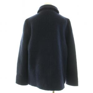 marimekko ウールコート アウター ショート丈 ウール 36 S 紺 ネイビー /YT