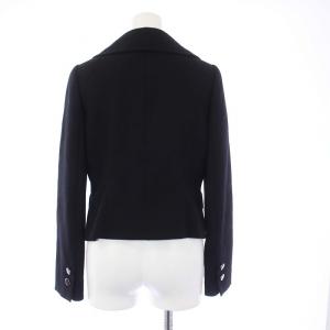 Harrods フォーマルスーツ セットアップ テーラードジャケット ワンピース ひざ丈 半袖 ウール 2 M 黒 ブラック