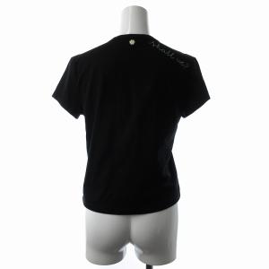 MAX&CO. Tシャツ カットソー 半袖 花刺繍 M 黒 ブラック