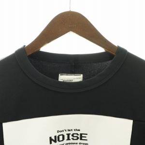 SHAREEF NOISE Tシャツ カットソー 半袖 プリント 1 S 黒 ブラック