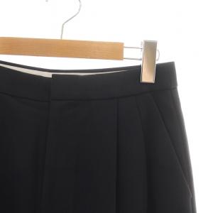 ENFOLD 19SS テーパードパンツ スラックス ジップフライ タック ストレッチ 38 M 紺 ネイビー