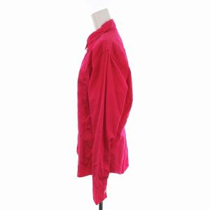 PAUL SMITH シャツ ブラウス スタンダードカラー 長袖 刺繍 L ピンク