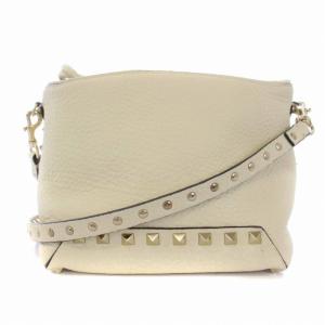 VALENTINO GARAVANI ロックスタッズ ショルダーバッグ ホワイト