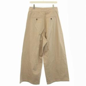 Deuxieme Classe 23SS Bitchin パンツ ワイドパンツ ジップフライ コットン 38 M ベージュ 23030500704010