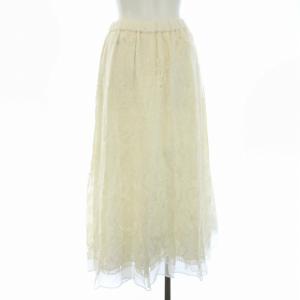 ebure 23AW スカート 総レース 38 アイボリー