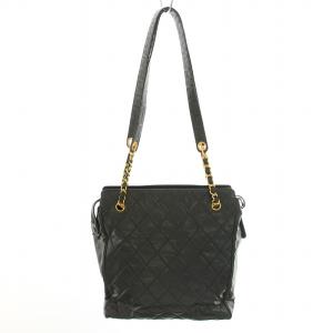 CHANEL MATELASSE トートバッグ レザー ココマーク ターンロック 3番台 ヴィンテージ