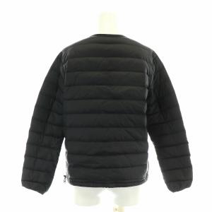 DANTON クルーネックインナーダウンジャケット Crew Neck Inner Down Jacket ノーカラー シングル ロゴ刺繍