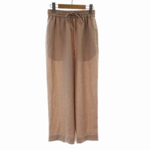 リネンライクドローストイージーパンツ ストレート XS ピンク 1614-162-5757 /RO