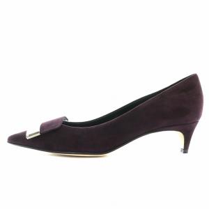 Sergio Rossi SR1 パンプス スエード 37 パープル