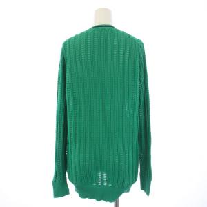 ANAYI 23SS ニット カーディガン 長袖 Vネック 金ボタン 38 M 緑 グリーン 102318-16-450-71-380