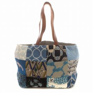 mina perhonen トートバッグ piece bag PI0001 ネイビー