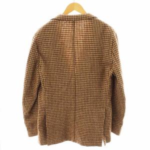 BOGLIOLI DOVER テーラードジャケット 千鳥格子 ウール 50 ブラウン