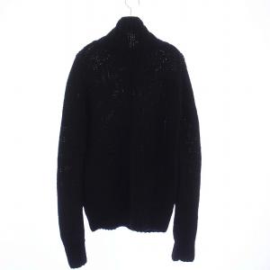 A.P.C. ニットカーディガン 長袖 ハイネック アンゴラ混 S 黒 ブラック