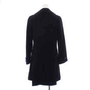 A.P.C. ステンカラーコート アウター ロング ウール 34 XS 黒 ブラック