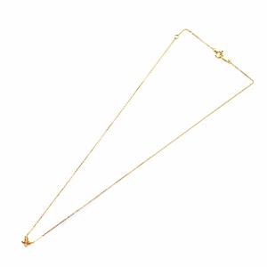 VENDOME AOYAMA ネックレス ペンダント ハート K18 ダイヤモンド 0.05ct イエローゴールド