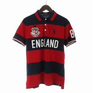 POLO RALPH LAUREN CUSTOM SLIM FIT ビッグポニーワールドカップカントリーシャツ ポロシャツ ラガーシャツ ボーダー ロゴ 刺繍