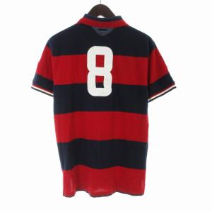 POLO RALPH LAUREN CUSTOM SLIM FIT ビッグポニーワールドカップカントリーシャツ ポロシャツ ラガーシャツ ボーダー ロゴ 刺繍