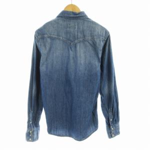 Nudie Jeans ウエスタンシャツ デニム 長袖 M インディゴ