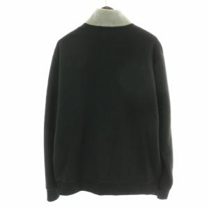 POLO RALPH LAUREN クォータージップ フリース トレーナー ハーフジップ ボアジャケット ハイネック ロゴ ワッペン 刺繍 長袖 LG L グレー