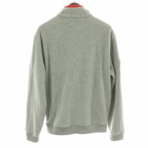 POLO RALPH LAUREN ポーラーフリース ハーフジップ トレーナー ボアジャケット ハイネック ワッペン 刺繍 長袖 M グレー 710731646002