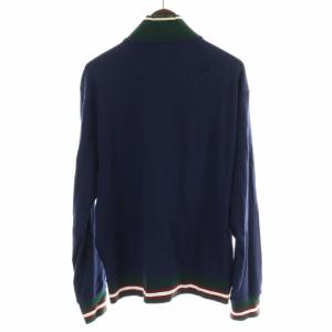 POLO RALPH LAUREN トラックジャケット ジップアップ ワッペン 刺繍 ハイネック M 長袖 紺 ネイビー
