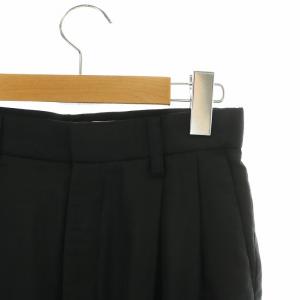 AKIRANAKA ジョガーパンツ ジップフライ タック シアー シースルー シャーリング 1 S 黒 ブラック