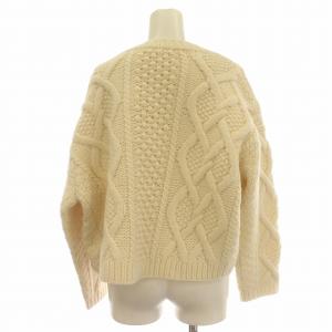 BEAUTY&YOUTH UNITED ARROWS カーディガン ニット ケーブルニット 長袖 ウール F オフホワイト 白