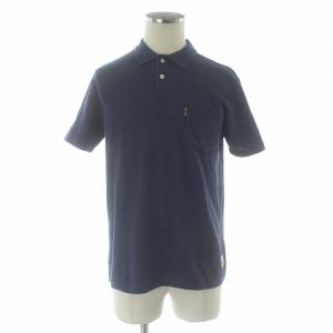 PAUL SMITH セットアップ 上下 2点セット ポロシャツ カットソー ハーフパンツ ウエストゴム ロゴワッペン M 青