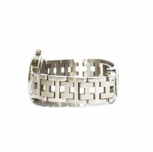 HERMES クリッパー 腕時計 クオーツ ピンクゴールド文字盤 シルバーカラー CL4.210