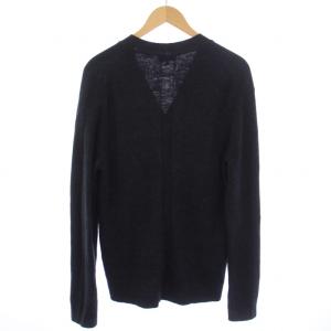 Theory 23SS PACIFIC LINEN CANNES CRD ニット カーディガン 長袖 Vネック リネン S 黒 ブラック