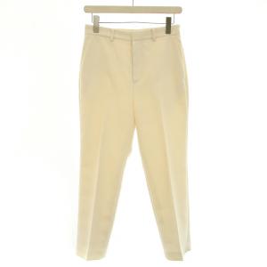 EVERYDAY I LIKE Cropped クロップドパンツ スラックス ジップフライ 36 L 白 ホワイト /BB