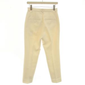 EVERYDAY I LIKE Cropped クロップドパンツ スラックス ジップフライ 36 L 白 ホワイト /BB