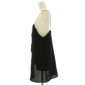 ENFOLD キャミソール シャツ ブラウス アシンメトリー 38 M 黒 ブラック 300FA130-1550 /BB