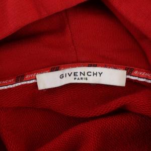 GIVENCHY ヴィンテージロゴ パーカー スウェット トレーナー プルオーバー 長袖 XS 赤 レッド BM700R30AF