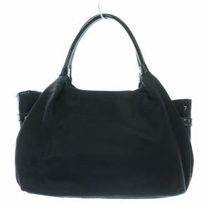 kate spade new york トートバッグ ハンドバッグ ナイロン 切替 エナメル ロゴ 黒 ブラック