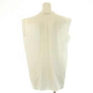 TOMORROWLAND collection 23SS プチスクエアエンブロイダリー ボウタイノースリーブブラウス シャツ リボン 36 S 白 ホワイト